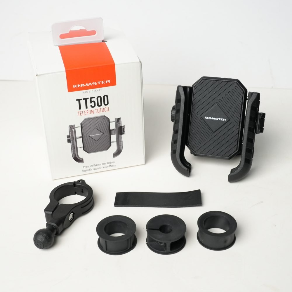 KNMASTER TT500 Titreşim Önleyicili Motosiklet Telefon Tutucu (Kamera Bağlantılı) - Görsel 7