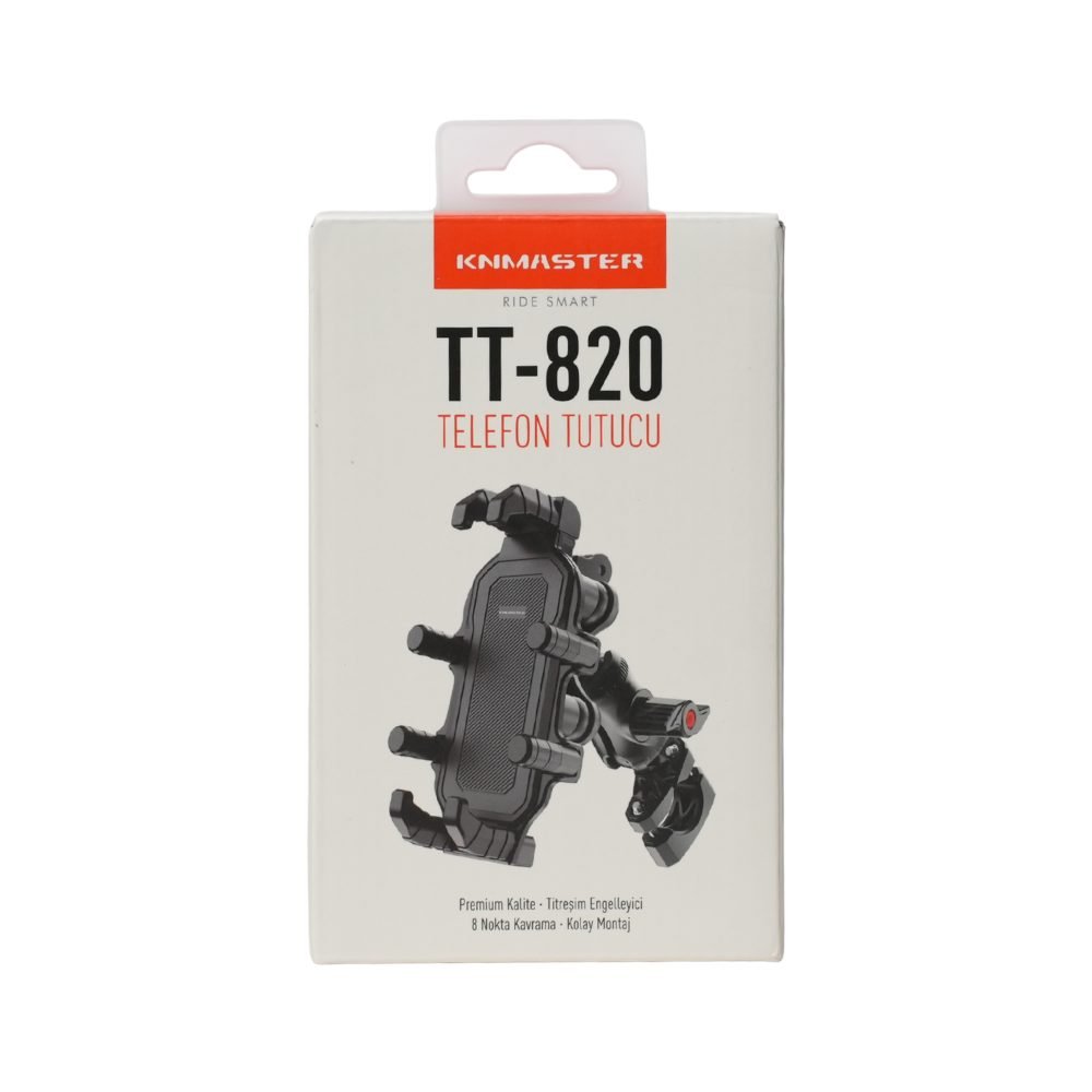 KNMASTER TT820 Titreşim Önleyicili Motosiklet Telefon Tutucu (Kamera Bağlantılı) - Görsel 3