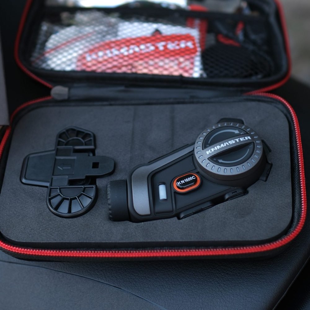 KNMASTER KN1600C PRO Kameralı Motosiklet Kask Bluetooth İntercom Kulaklık Seti - Görsel 5