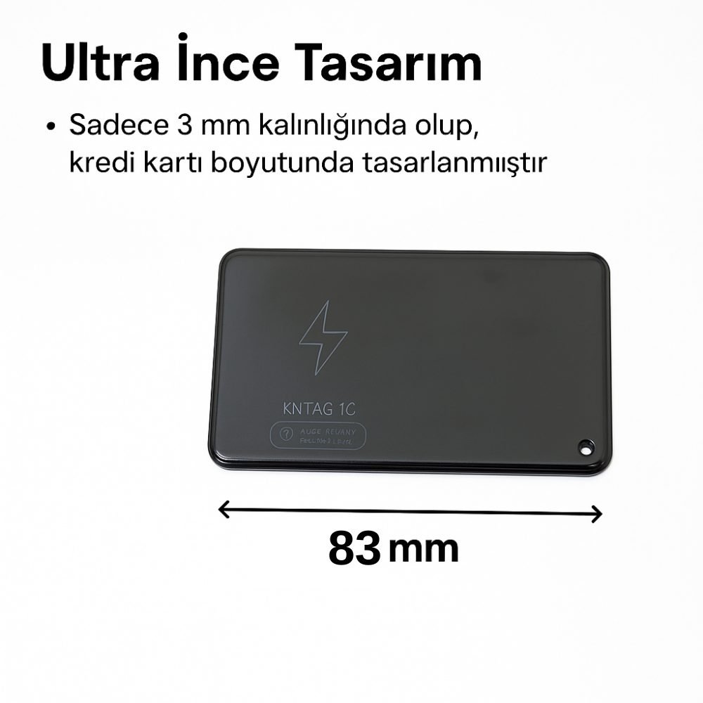 KNMASTER KNTAG 1C – Ultra İnce Akıllı Takip Kartı (Cüzdan Bulucu) - Görsel 7