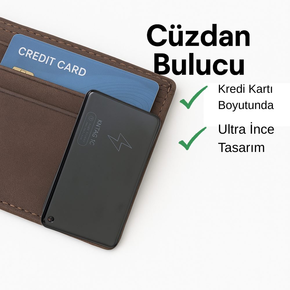 KNMASTER KNTAG 1C – Ultra İnce Akıllı Takip Kartı (Cüzdan Bulucu) - Görsel 5
