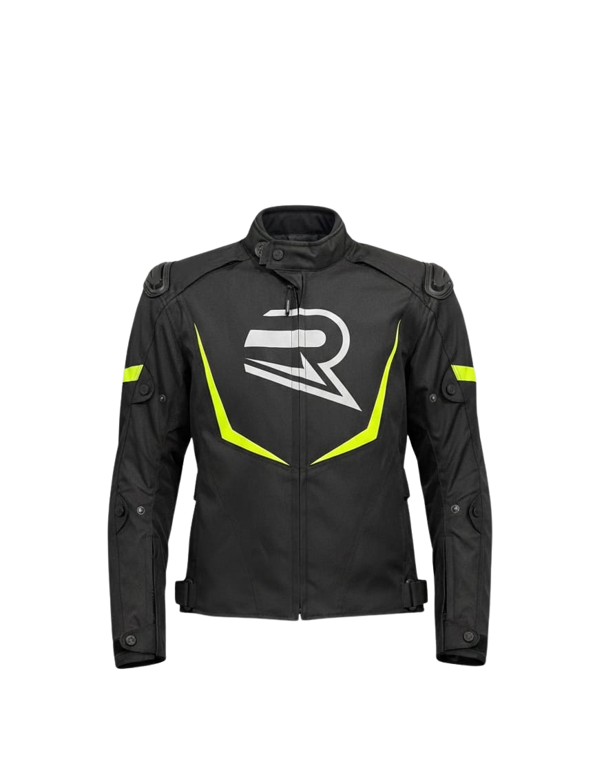 REVO HAWK Neon Sarı 3 Katmanlı 4 Mevsim Unisex Motosiklet Montu