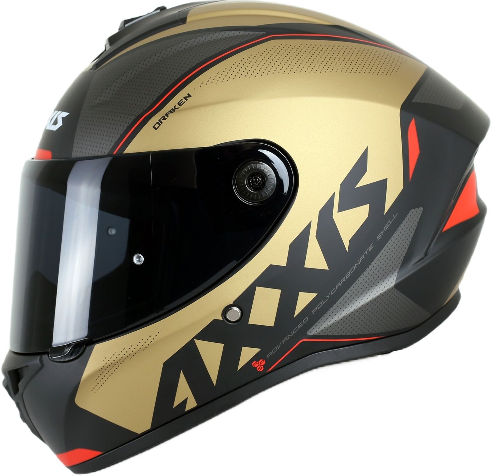 Draken S Gear A9 / Mat Gold Full Face Motosiklet Kaskı - İntercom Uyumlu, DOT VE ECE 22.06