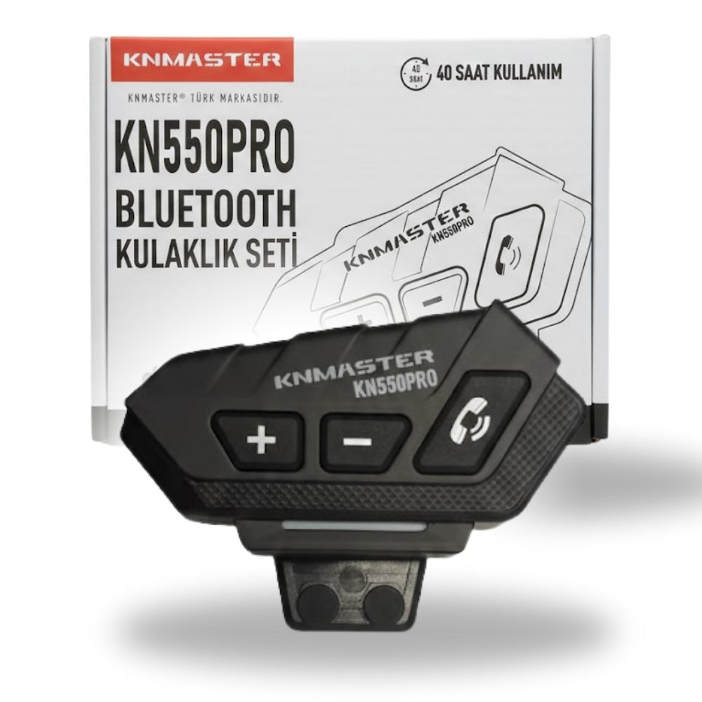Knmaster KN550 PRO Motosiklet Bluetooth Kulaklık Mikrofon Seti - Görsel 6