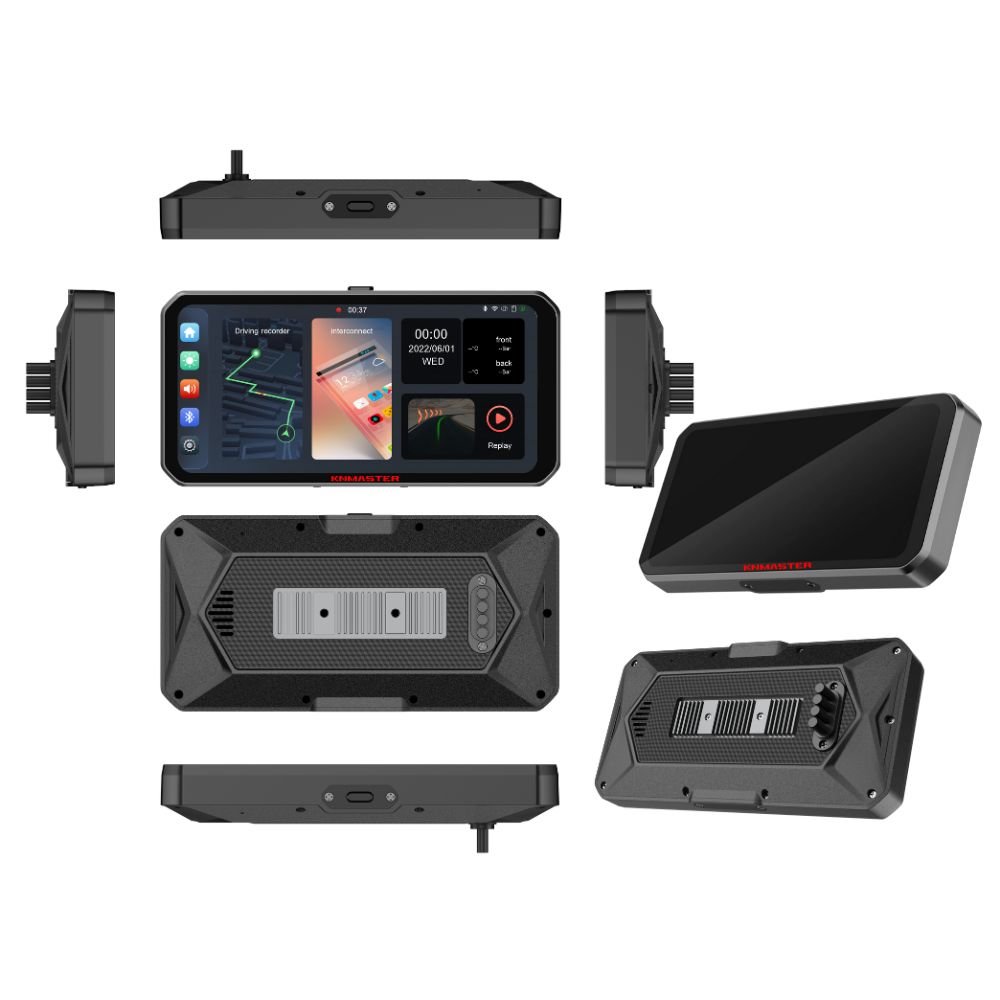 KNMASTER MOTOPLAY 1000 – 6.25” Kablosuz CarPlay & Android Auto Destekli Motosiklet Multimedya Ekranı - Görsel 8