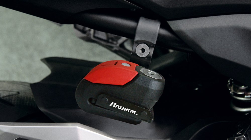 RADIKAL / RK10 Dövme Çelik Onaylı Motosiklet Disk Kilit Alarmı 120db Güçlendirilmiş Su Geçirmez Kilit - Görsel 3