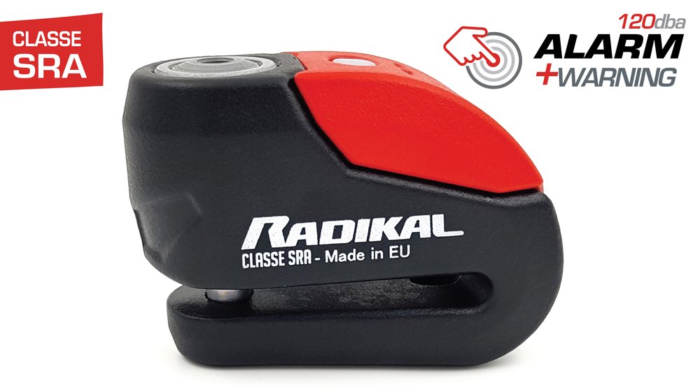 RADIKAL / RK10 Dövme Çelik Onaylı Motosiklet Disk Kilit Alarmı 120db Güçlendirilmiş Su Geçirmez Kilit - Görsel 4
