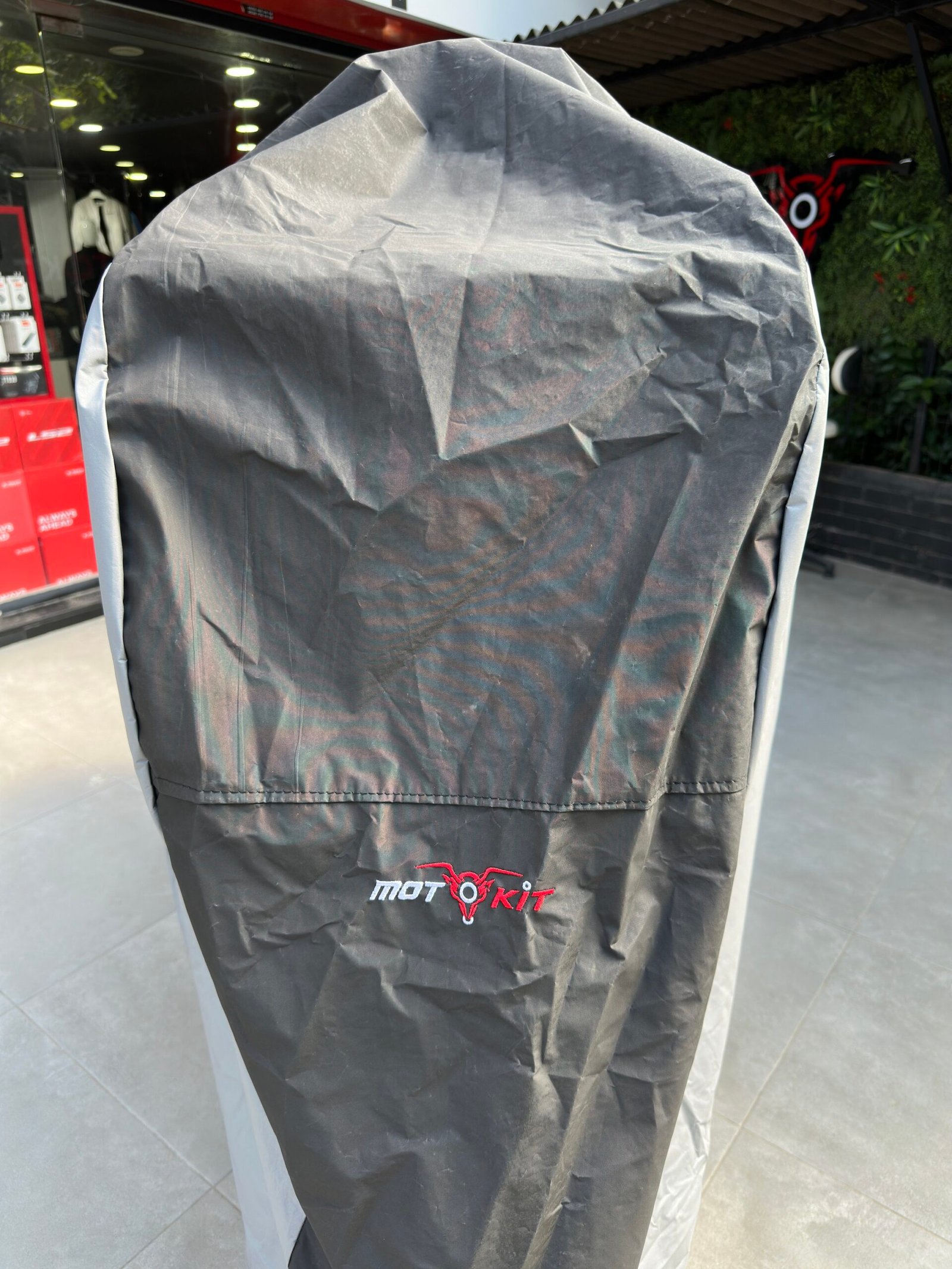Su Geçirmez Universal Motosiklet Brandası Gri - Görsel 4